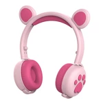 Bakeey BK5 Cute LED Cat Bear Ear bluetooth 5.0 Headphones Foldable Over-Ear HIFI Stereo Wireless Headset With Mic LED Li
