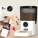 DUDUPET Pet Automatic Feeder 6L Large Capacity Smart Voice Recorder APP Control Timer Feeding Cat Dog Food Dispenser Vid