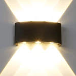 Waterproof 2-8W LED Wall Light Up Down Lighting Sconce Lamp Indoor Outdoor IP65
