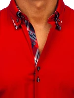 Pánska košeľa BOLF 4704 červená