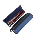 W-122 16 Hole 17 Hole Flute Bag Set Leather Inner Box Oxford Cloth Plus Cotton Outer Cross Bag for Flute Accessories Bac