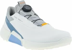 Ecco Biom H4 BOA Mens Golf Shoes White/Retro Blue 41 Calzado de golf para hombres