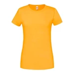 Iconic 195 Ringspun Premium Premium Fruit of the Loom Women's Yellow T-shirt