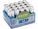 Baterie zink-chloridové, 20ks, 1,5V AA (R6) EXTOL-LIGHT