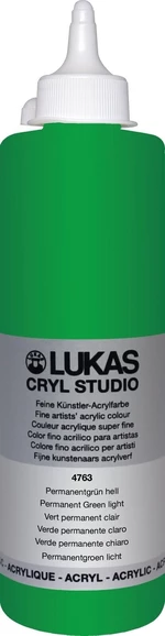 Lukas Cryl Studio Akrylová farba 500 ml Permanent Green Light
