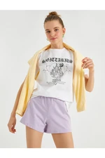 Koton T-Shirt - Ecru - Fitted