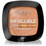L’Oréal Paris Infaillible Fresh Wear 24h bronzer s matným efektem odstín 250 Light 9 g