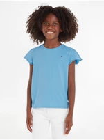 Modré holčičí tričko Tommy Hilfiger - Holky