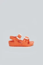 Dagi Orange Striped Children's Slippers