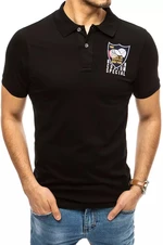 Polo shirt with embroidery black Dstreet