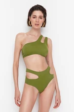 Trendyol Khaki Cut Out Detailed Bikini Bottoms