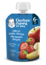 Gerber Natural Kapsička Jablko/banán/jahoda 90 g