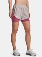 Beige-pink women's shorts Under Armour UA Fly By Elite 2-in-1 Short