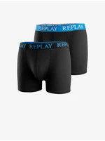 Set of two men's boxers in black Replay - Men