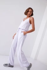 Summer set of palazzo trousers and lilac top