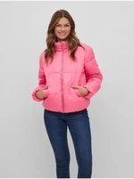 Pink Ladies Quilted Jacket VILA Tate - Women