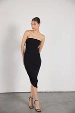 VATKALI Limited Edition Draped Dress Black