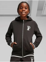 Black Boys' Zippered Hoodie Puma Squad - Boys