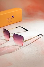 Polo Air Crystal Square Women's Sunglasses Pink Color