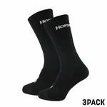 3PACK ponožky Horsefeathers černé