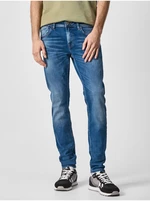 Blue Mens Straight Fit Jeans Jeans Finsbury - Men