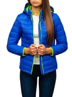 Women's quilted jacket AB054 - blue,