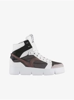 Brown-White Womens Ankle Sneakers Högl - Women