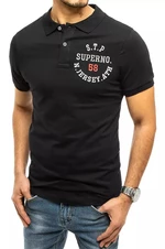 Black polo shirt with Dstreet embroidery