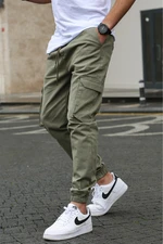 Madmext Men's Green Cargo Pocket Pants 5447