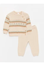 LC Waikiki Crew Neck Long Sleeve Patterned Baby Boy Knitwear Sweater And Trousers 2-Piece Set LC Waikiki Crew Neck Long Sleeve Patterned Baby Boy Knitwear Sweater And Trousers 2-Piece Set