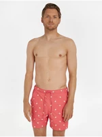 Red Mens Patterned Swimwear Tommy Hilfiger - Men
