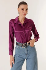 By Saygı Lightly Flowy Satin Shirt