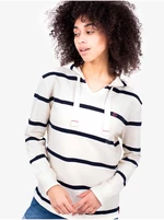 Blue and white women's striped hoodie Brakeburn - Women