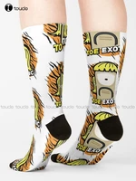 Joe Exotic Tiger King Joe Exotic Tiger Socks Cotton Socks For Men Funny Art Harajuku Streetwear Colorful Cartoon Socks Gift Art
