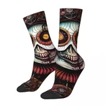 Vintage Steampunk Men's Socks Zombie Unisex Harajuku Pattern Printed Funny Crew Sock Gift