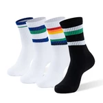 New Fashion Middle Tube Sports Socks Wholesale Men and Women Cotton Socks White Socks Cycling Striped Socks