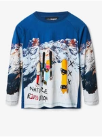 Blue boys' patterned T-shirt Desigual Javier - Boys
