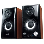 Genius reproduktory SP-HF500A v2 31730032400, 2.0, 16W, hnědo-černé, regulace hlasitosti, sluchátkový výstup, 3,5 mm jack (USB)+ AUX, 100Hz~20
