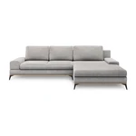 Jasnoszary rozkładany narożnik Windsor & Co Sofas Planet, prawostronny