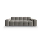 Szara aksamitna sofa 222 cm Kendal – Micadoni Home