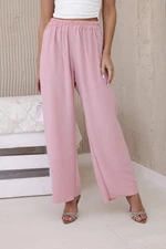 Wide trousers powder pink