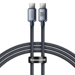 Kabel BASEUS Crystal Shine USB-C/USB-C 1,2m Black 100W