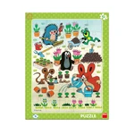 Puzzle deskové 40 dílků Krtek a zahradník