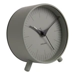 Zielony metalowy budzik Karlsson Index, ø 11 cm