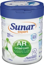SUNAR Expert AR+Comfort 2 pokračovacie dojčenské mlieko pri grckaní, zápche a kolikách 700 g