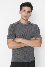 Trendyol Anthracite Men's Slim Crewneck Seamless Sports T-Shirt