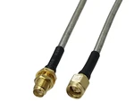 1pcs RG402 0.141" SMA Male Plug to SMA Female Jack Bulkhead Nut RF Coaxial Connector Flexible Pigtail Jumper Cable New 4inch~5M