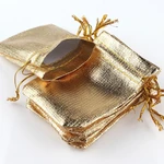 50pcs/lot Jewelry Packing Gold Foil Cloth Drawstring Christmas Gift Packaging Gift Bags7x9cm 9x12cm Wedding Gift Bags Pouches