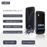 4.5" Waterproof Mini Smartphone, Cubot KingKong MINI 3, Helio G85 Octa-Core, 6GB+128GB, NFC, Dual SIM, Rugged Phone, 4G Celulare