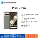 Original Google Pixel 7 Pro 5G Smartphone 12GB RAM 128GB/256GB ROM 6.7" NFC Octa Core Android 13 IP68 dust/water resistant Phone